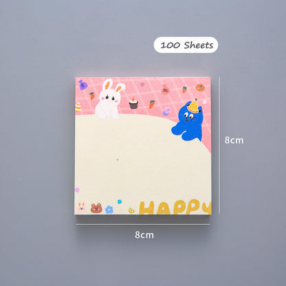 Cute Sticky Notes For Students With Tearable Non-sticky Sticky Notes