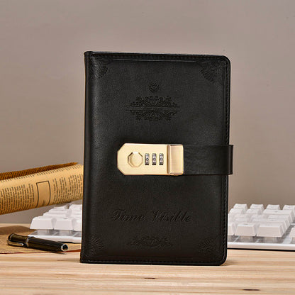 Creative Vintage Password Book With Lock Diary