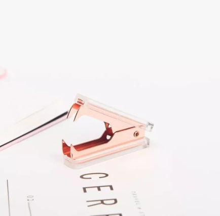 Acrylic Stapler Rose Gold Stapler Staple Remover