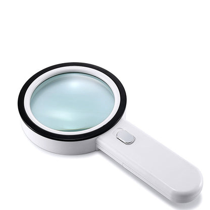 One Eye 30 Times Handheld Magnifying Glass 60 Double Lenses 125MM