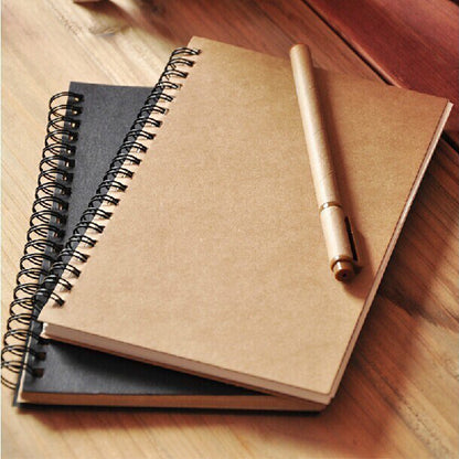 Creative vintage kraft paper coil loose-leaf diary