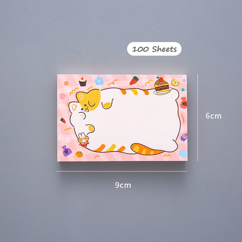 Cute Sticky Notes For Students With Tearable Non-sticky Sticky Notes