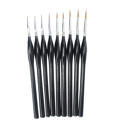 9 Hooks oil paint brushes