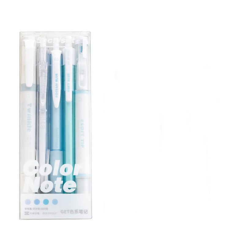 Gel Pen Rotary Student Marker Set