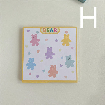 Cartoon Cute Bear Series Sticky Notes For Learning Notes