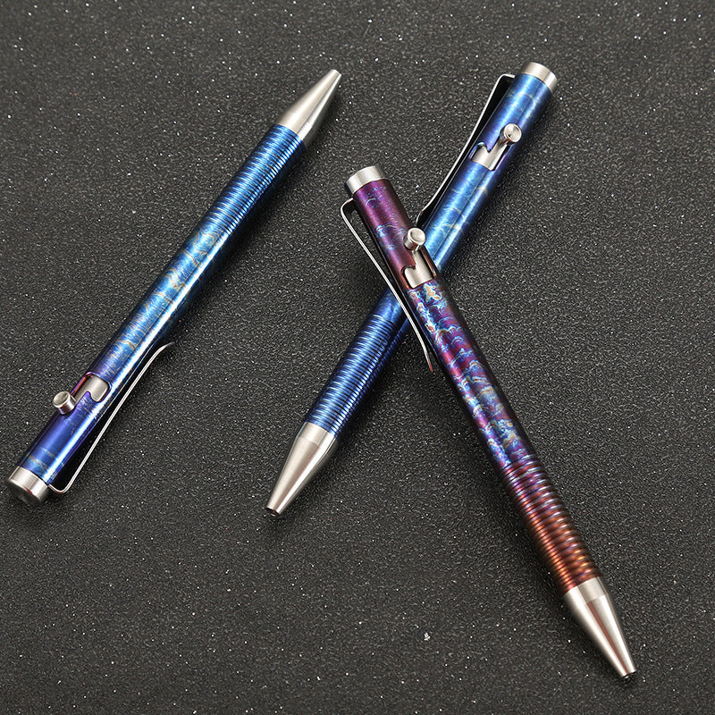 Titanium Alloy Magic Color Gun Bolt Handle Ball Pen