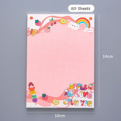 Cute Sticky Notes For Students With Tearable Non-sticky Sticky Notes