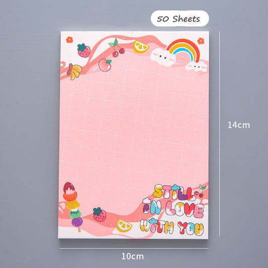 Cute Sticky Notes For Students With Tearable Non-sticky Sticky Notes