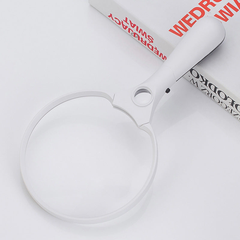 Handheld Magnifying Glass With Three LED Lights