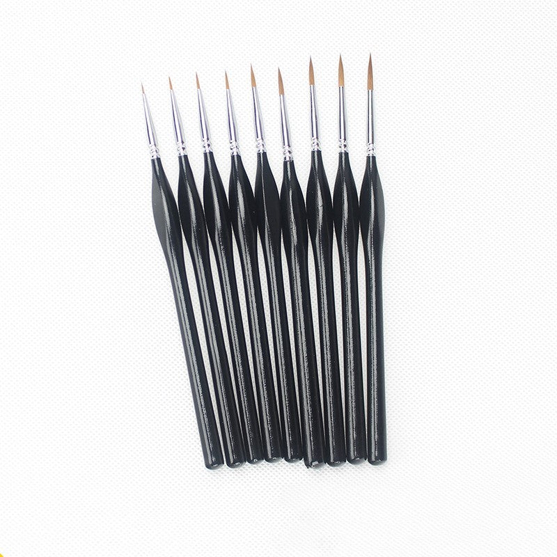 9 Hooks oil paint brushes