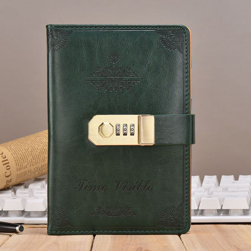 Creative Vintage Password Book With Lock Diary