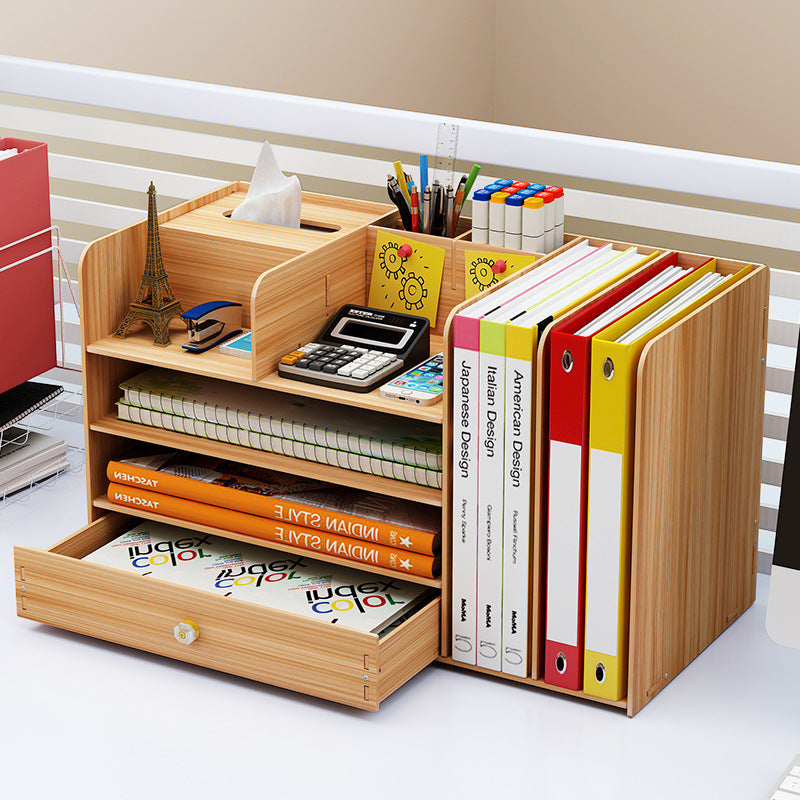 Paper Box, File, Stationery, Rack Wooden