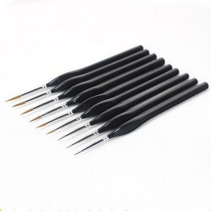 9 Hooks oil paint brushes