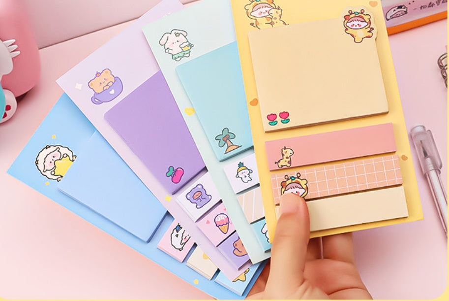 Cartoon Sticky Notes Cute And Sticky