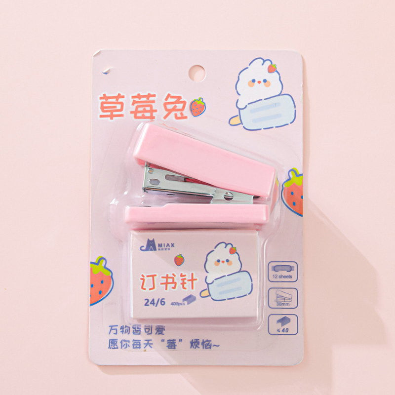 Portable Cute Cartoon Mini Stapler Set