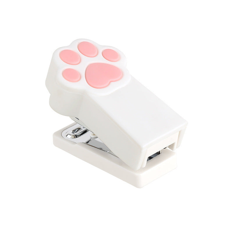 Cute cartoon cat paw stapler mini trumpet office