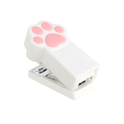 Cute cartoon cat paw stapler mini trumpet office