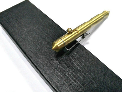 Handmade Brass Signature Pen Tactical Pen Bolt Brass Ballpoint Pen