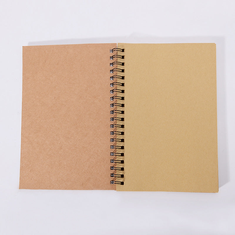 Creative vintage kraft paper coil loose-leaf diary