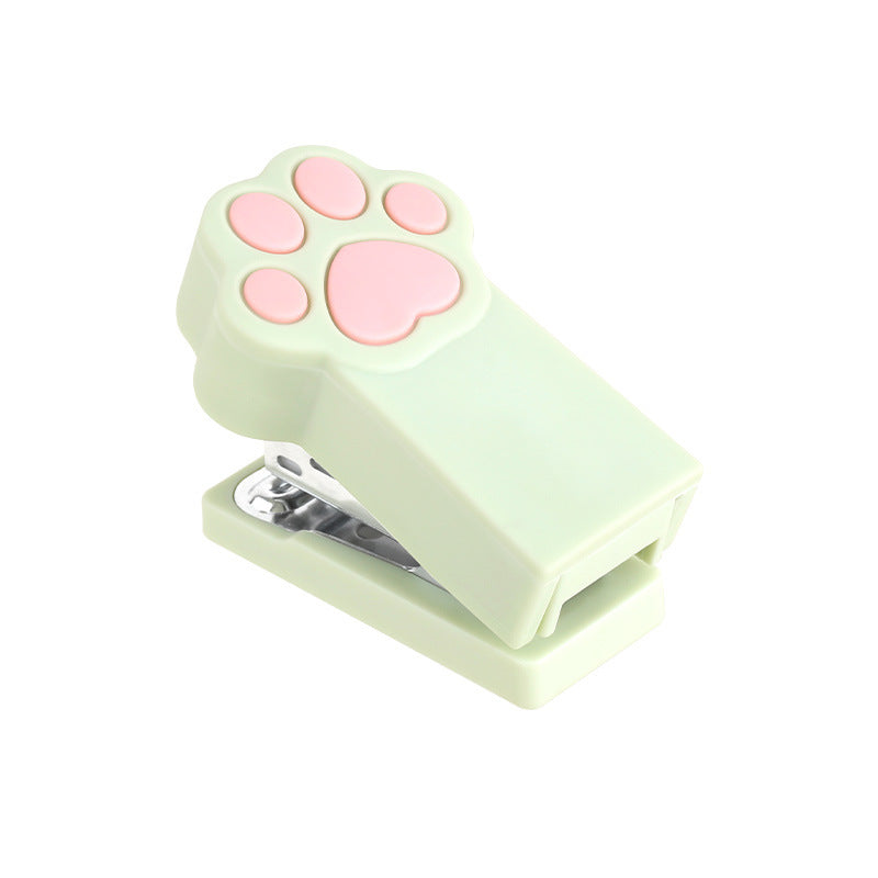 Cute cartoon cat paw stapler mini trumpet office