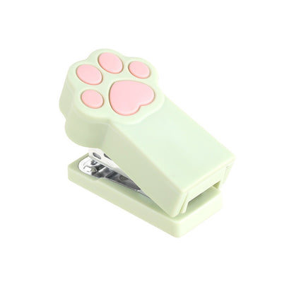 Cute cartoon cat paw stapler mini trumpet office