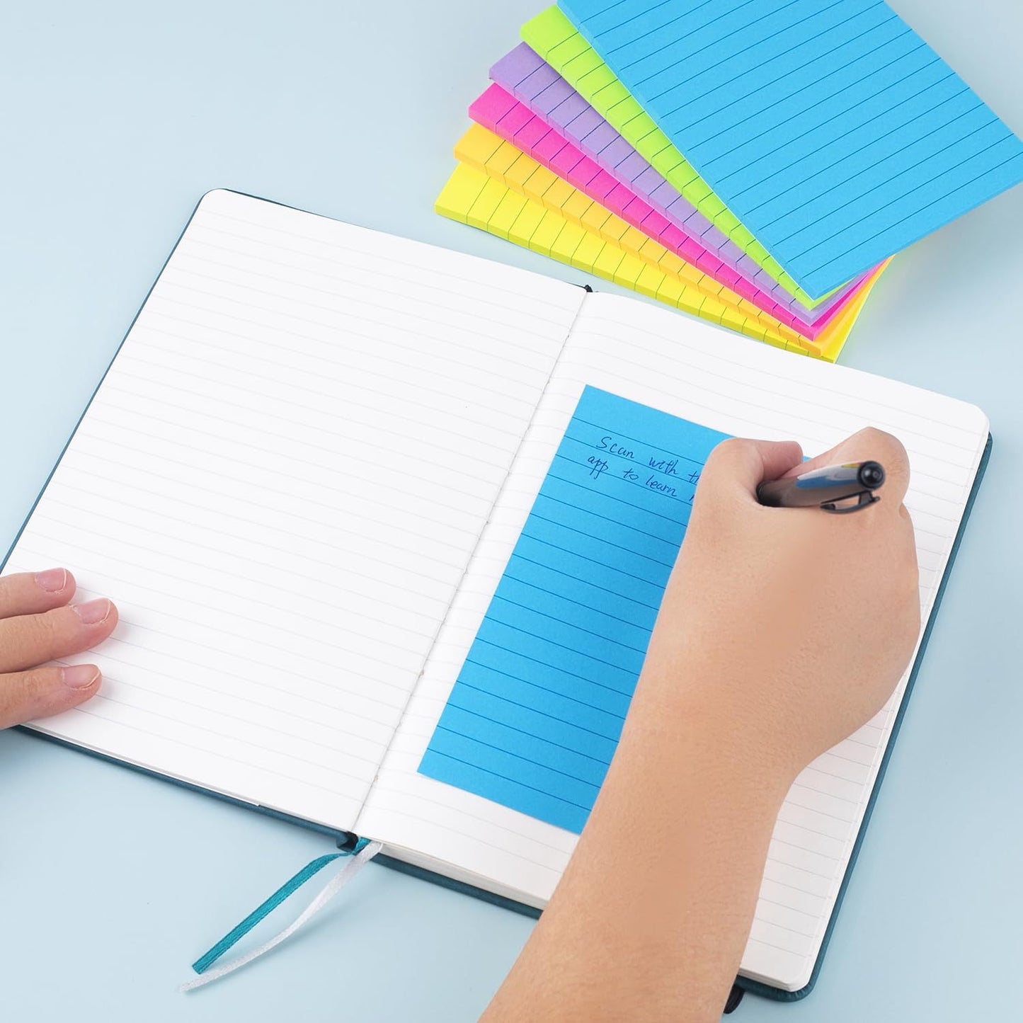 Fluorescent Sticky Notes Extraction Memo Notes