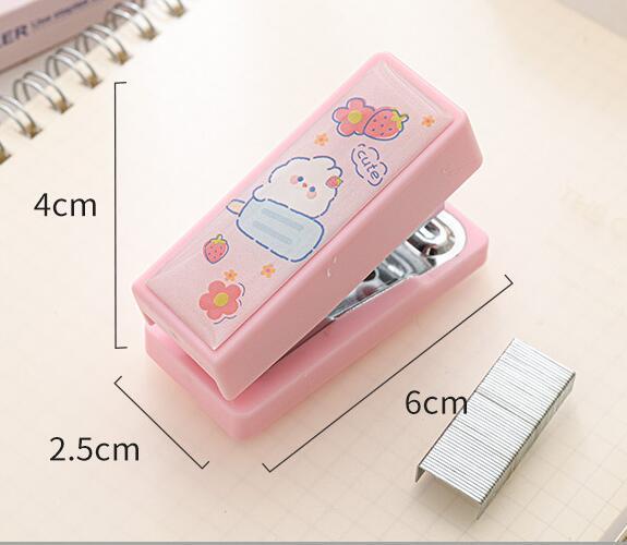 Portable Cute Cartoon Mini Stapler Set