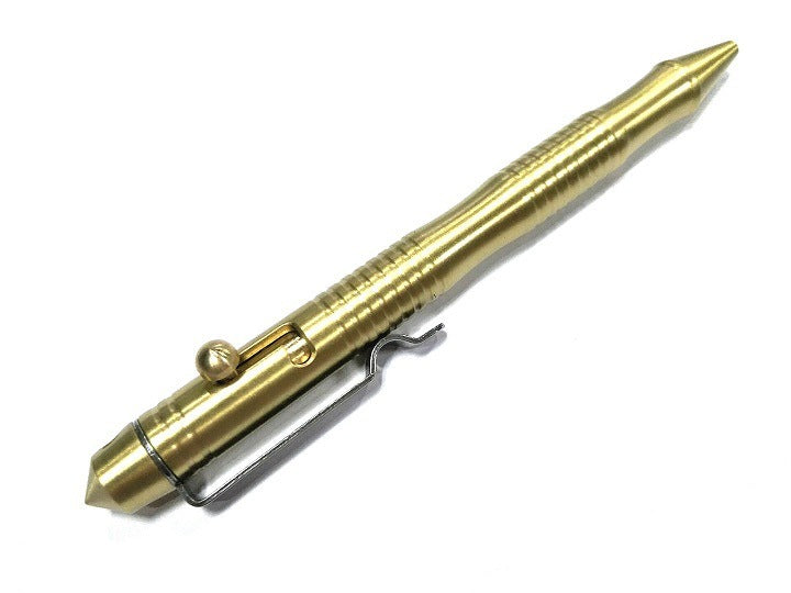 Handmade Brass Signature Pen Tactical Pen Bolt Brass Ballpoint Pen