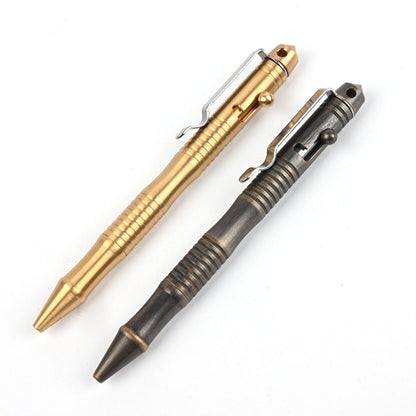 Handmade Brass Signature Pen Tactical Pen Bolt Brass Ballpoint Pen