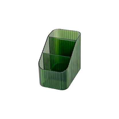 Transparent Trapezoid Desktop Stationery Storage Box