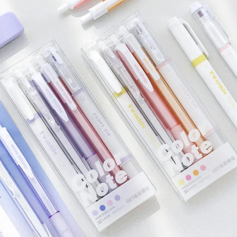 Gel Pen Rotary Student Marker Set