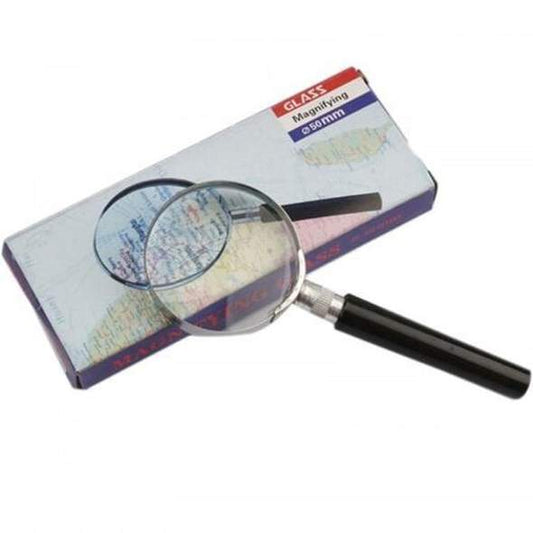 Handheld Semi-metal 50mm Glass Magnifying  Reading