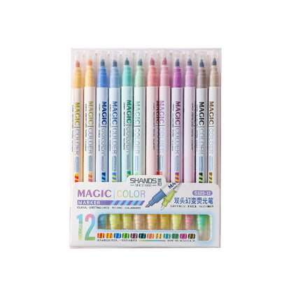 Double Headed Magic Color Changing Key Marker Pen