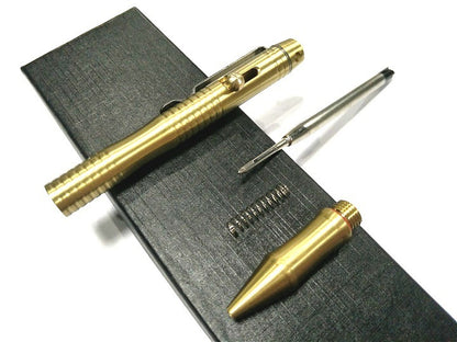 Handmade Brass Signature Pen Tactical Pen Bolt Brass Ballpoint Pen