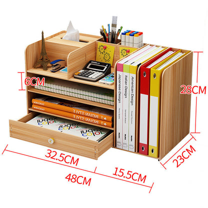 Paper Box, File, Stationery, Rack Wooden