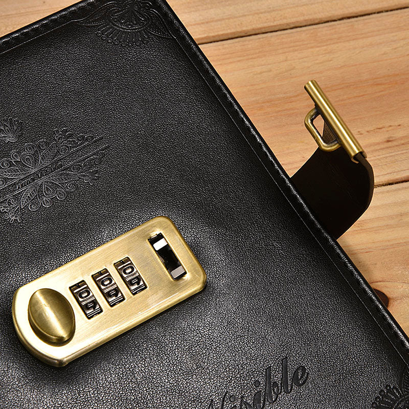 Creative Vintage Password Book With Lock Diary