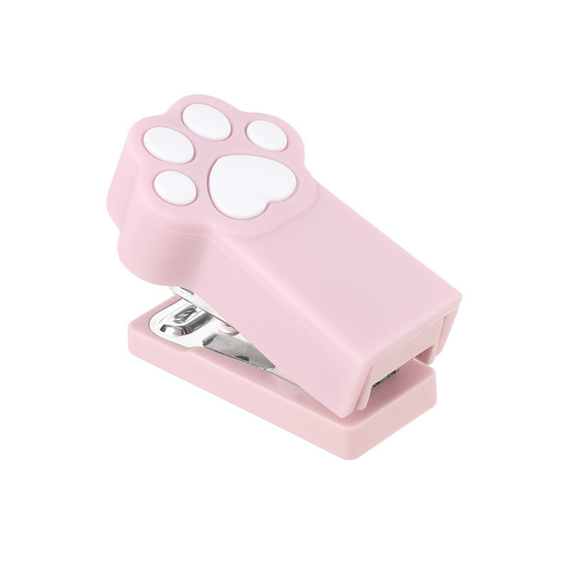 Cute cartoon cat paw stapler mini trumpet office