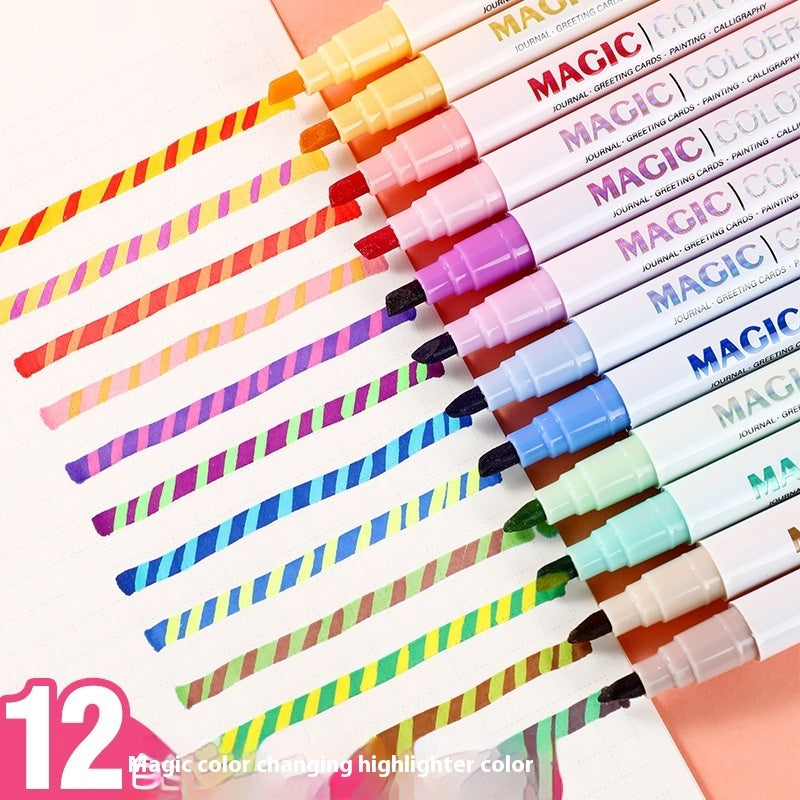 Double Headed Magic Color Changing Key Marker Pen