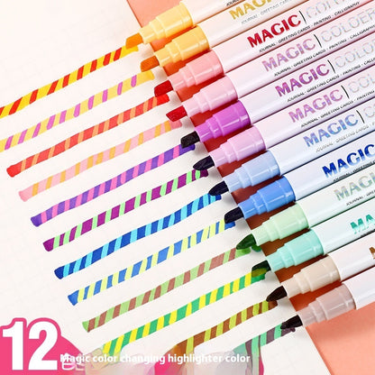 Double Headed Magic Color Changing Key Marker Pen