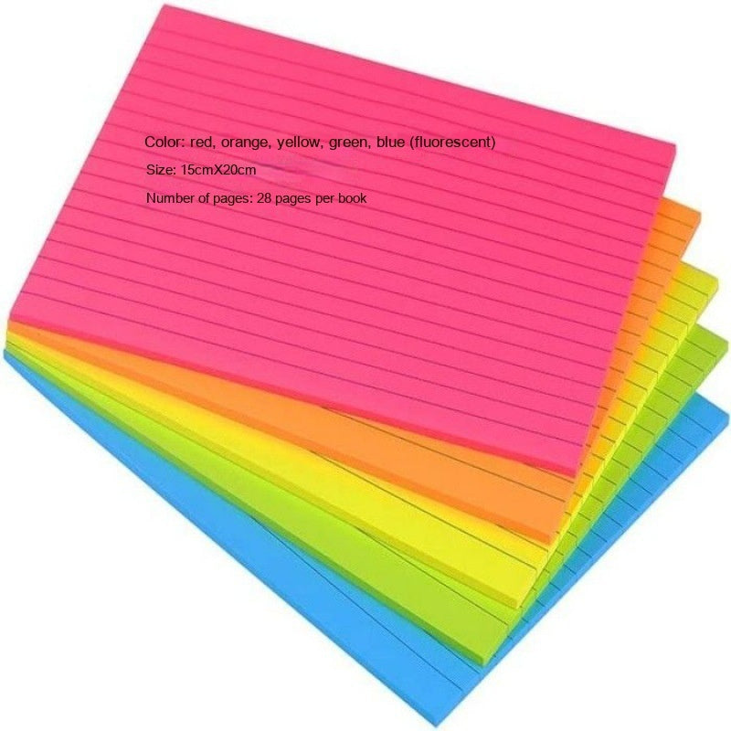 Fluorescent Sticky Notes Extraction Memo Notes