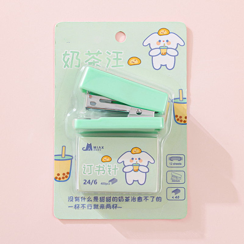 Portable Cute Cartoon Mini Stapler Set